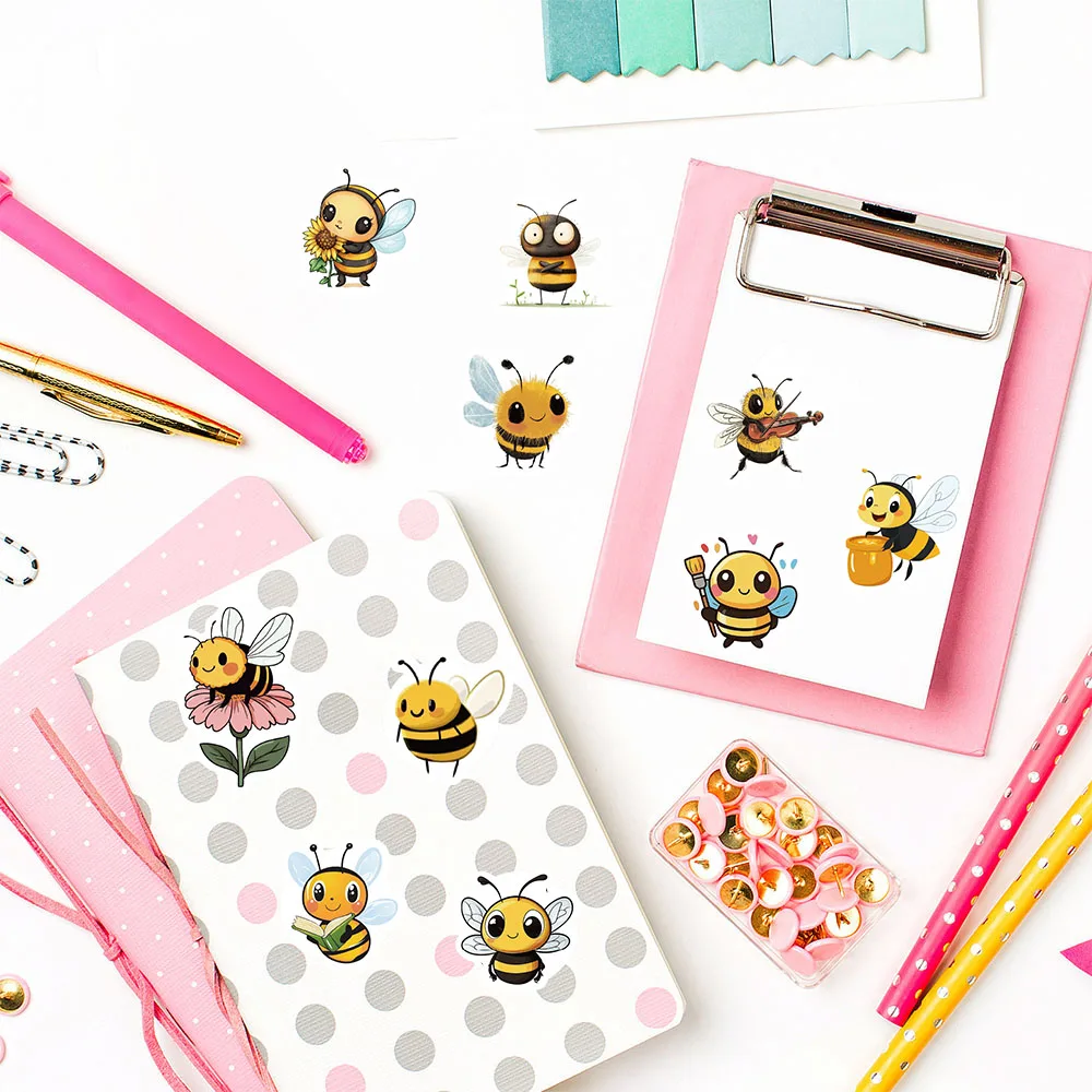 500 قطعة لفة النحل لطيف ملصقات الحنين سكيت DIY بها بنفسك محمول الأمتعة الهاتف سكرابوكينغ غرفة هدية ديكور المنزل الحديث #6