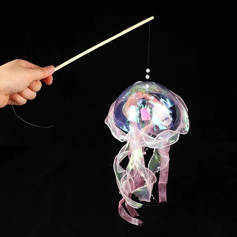 New 1Pc Jellyfish Lamp Portable Flower Lamp Girl Room Atmosphere Decor Lamp Bedroom Funny Night Lamp Home Decoration