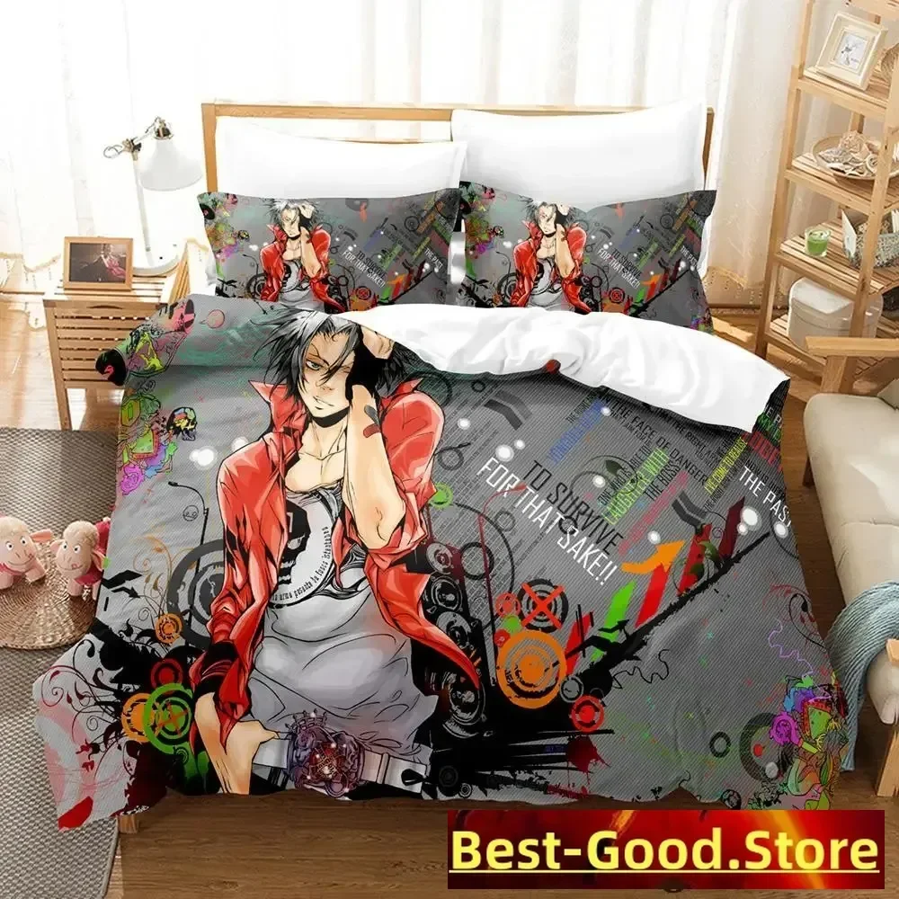 HITMAN REBORN Bedding Set Single Twin Full Queen King Size Bed Set Adult Kid Bedroom Duvetcover Sets Anime parure de lit Bed