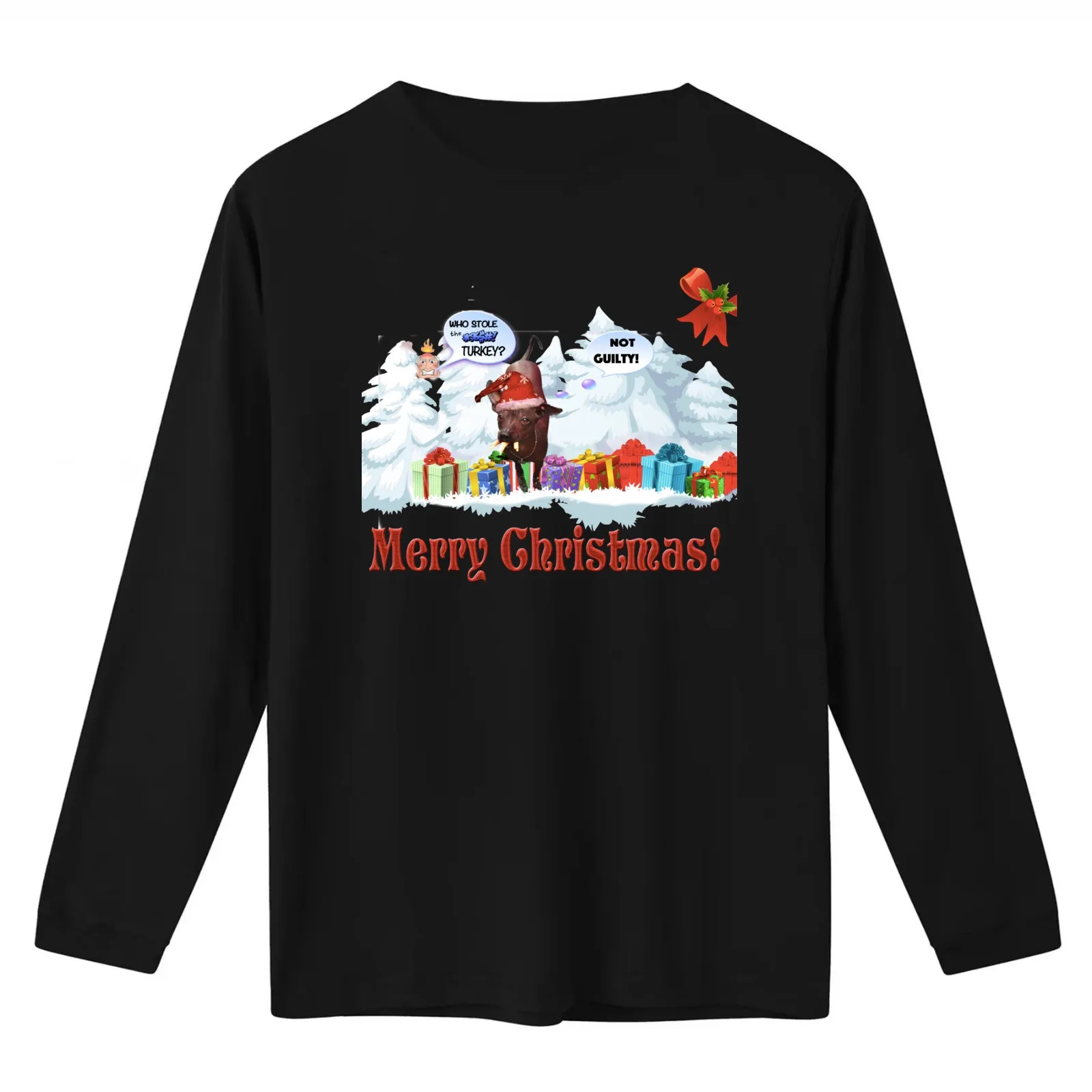 who stole the turkey? T-Shirt Summer Casual Cotton Tee Oversized Streetwear Tops Vintage Graphic Print Unisex Men Women