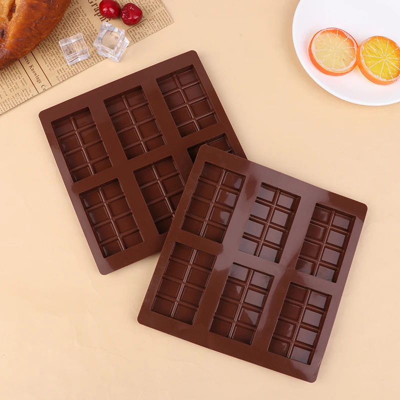 Stampo in silicone rettangolare Fai da te Cioccolato Candy Bar Break Apart Protein Engery Stampo Cera fusa Bomba grassa Snack Utensili da cucina