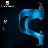 ROCKBROS Bicycle Aluminium Alloy Adjustable Water Bottle Cage Mountain Bike Cycling Bottle Holder Ultralight HandleBar Mount