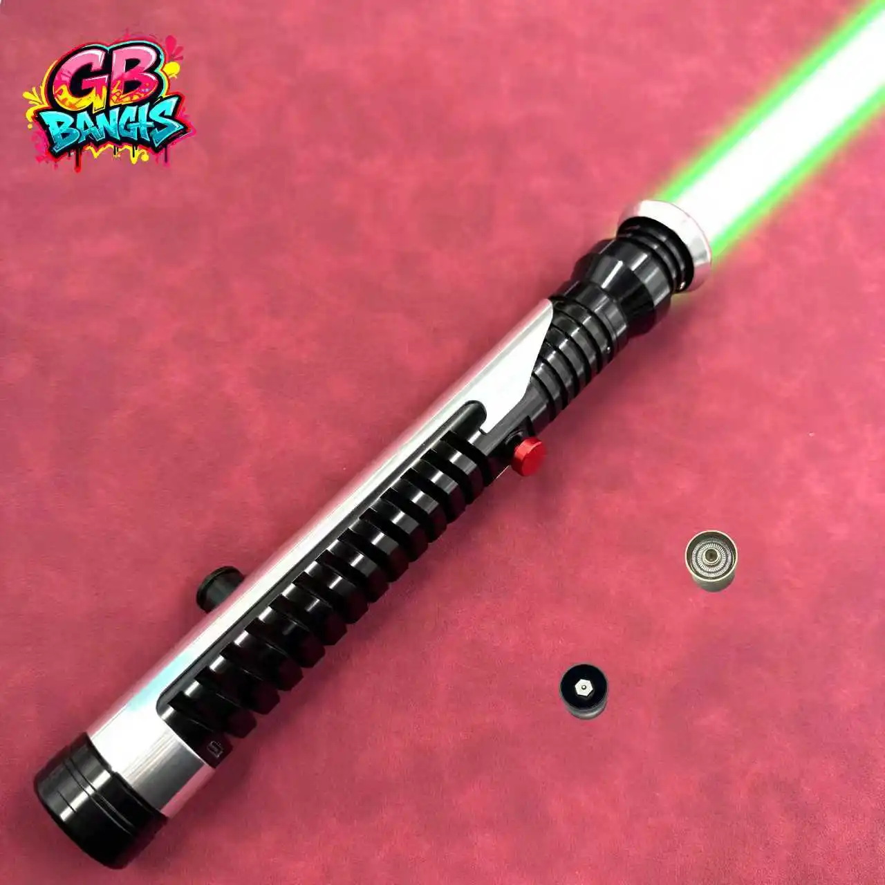 

Kui Gang Jin Lightsaber Proffie2.2 is sensitive to the touch, smooth swinging, metallic texture, double-edged duel, pixels, Col
