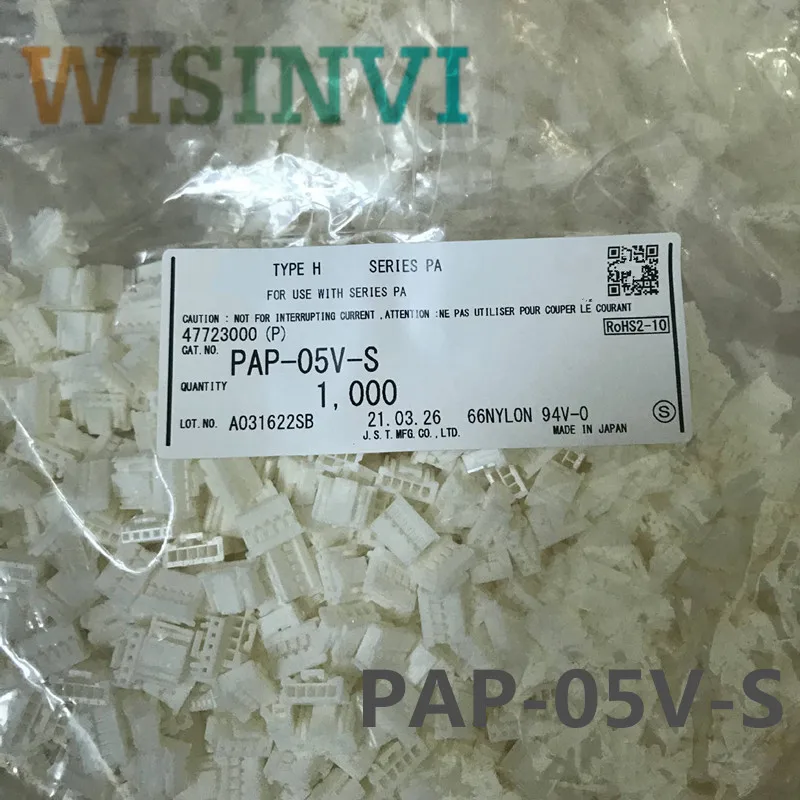 100pcs/lot  PAP-05V-S  PAP-05V  Connector 5pin  Rubber shell  spacing:2.0mm