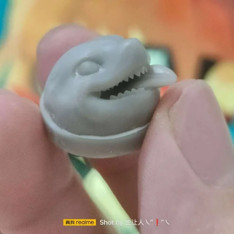 Keycap Resin Hiu Teclado 3D Dicetak Artisan Key Caps Kustom Kartun Lucu Keycaps Aksesoris Keyboard Mekanik