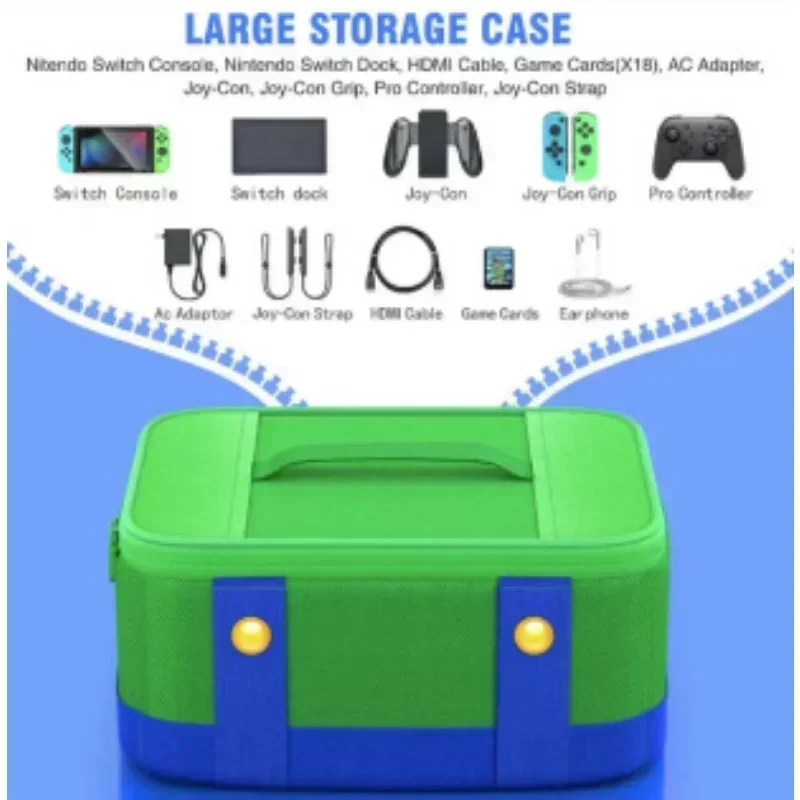 

Large Carrying Protective Case for Nintendo Switch OLED Console Pro Controller Travel Storage Bag Case For Switch Accessories