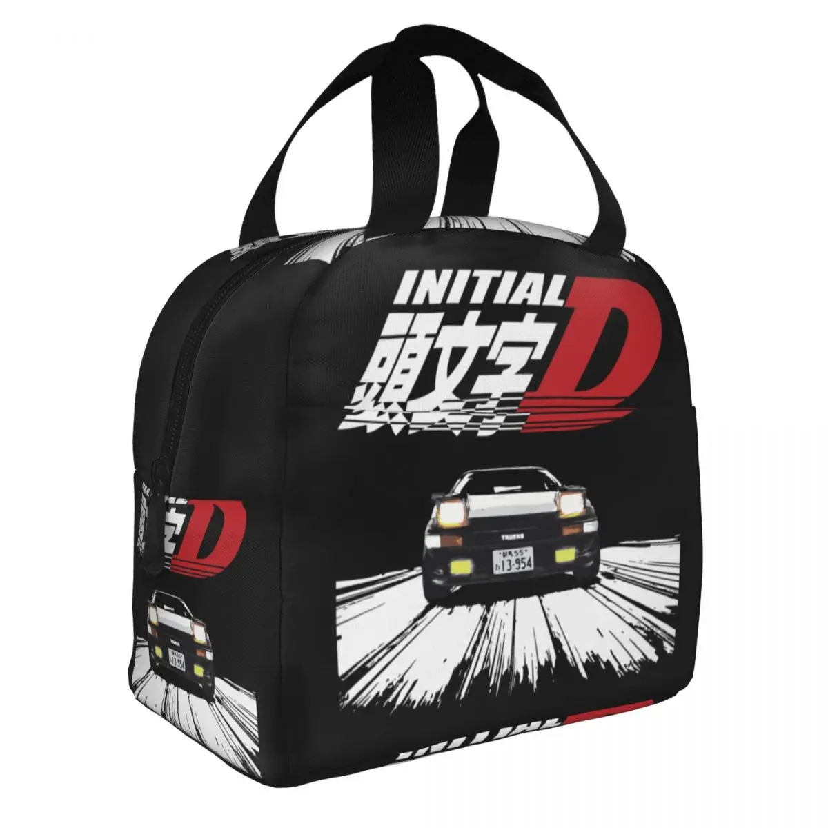 Mountain Drift Racing Initial D Insulated Lunch Bags for Women Resuable Thermal Cooler Bento Box Work School Travel