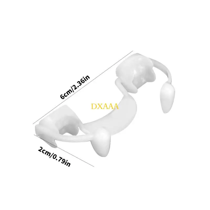 DXAA 1PAIR REAKRAKTIBLICHE Halloween Reißzähne, schreckliche Zähne, gefälschte Zähne Cosplay, Zähne
