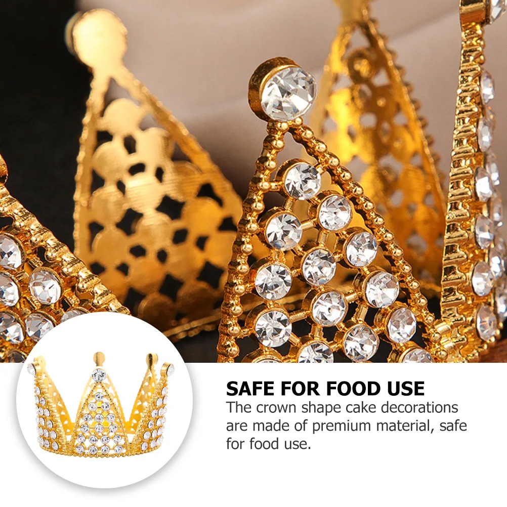 

1Pcs Crown Headdress Cake Ornament Delicate Creative Eco Friendly Birthday Party Cake Topper Bridal Wedding Hair Decoration