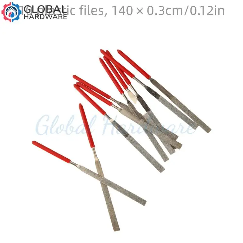 New 10Pcs Diamond Needle File Set Mini Needle File Kit For Stone Glass Metal Carving Craft Hand Tools Needle File