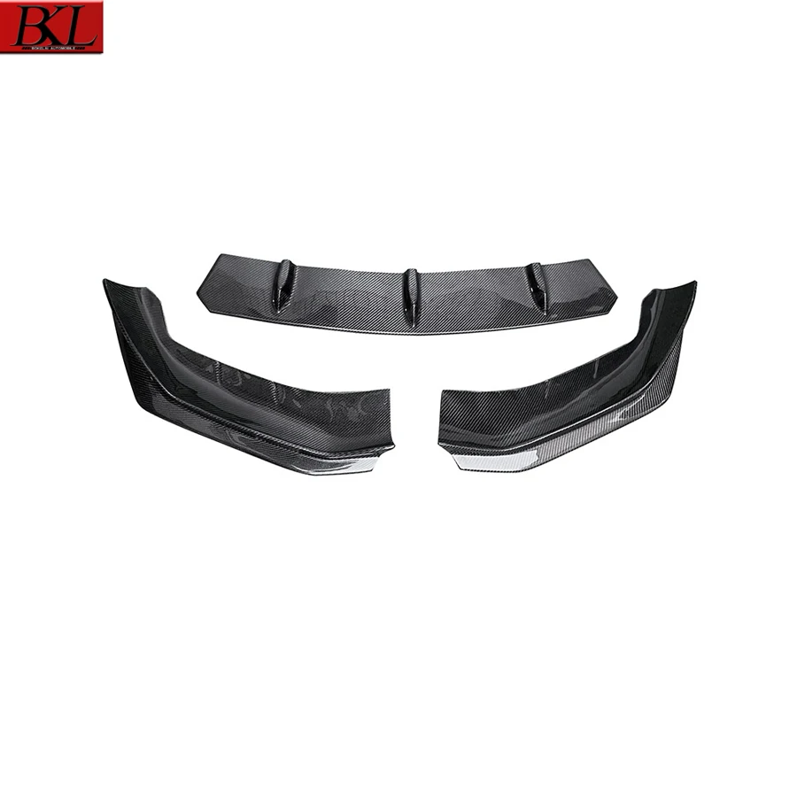 For BMW 5 Series G30 G38 520i 540i 530 2021-2023 Carbon Fiber Car Front Bumper Diverter Spoiler Diffuser Front lip chin body kit