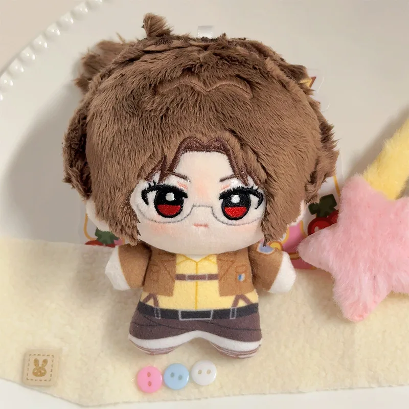 10cm Attacks on Titan Mikasa Ackerman Levi Eren Jaeger Plush Toy Bag Pendant  Kawaii Keychain Stuffed Dolls Decor Birthday Gift view 3