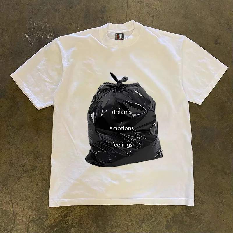 Loose Fit Short Sleeve T-Shirt Pure Cotton Double Thread Women's Style Heavyweight Couple's Tee Casual Summer Fashion
