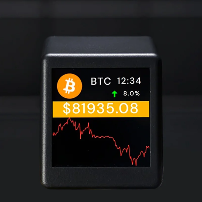 

【Buy Now】2X New 2.4G Wifi Crypto Tracker Crypto Price Displayer 300 Major Cryptocurrencies Can Be Switched Freely For Nerdminer