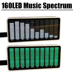 160 LED Music Spectrum Audio Audio Signal Level Indicator METER Rhythm Light Amplifier Car Player Atmosphere Lamps Voice Control