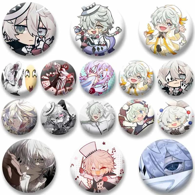 Anime BSD Nikolai G-Gogol Button Brooch Handmade Cartoon Character Enamel Pins Custom Jewelry Accessories Bag Lapel Badge Gifts