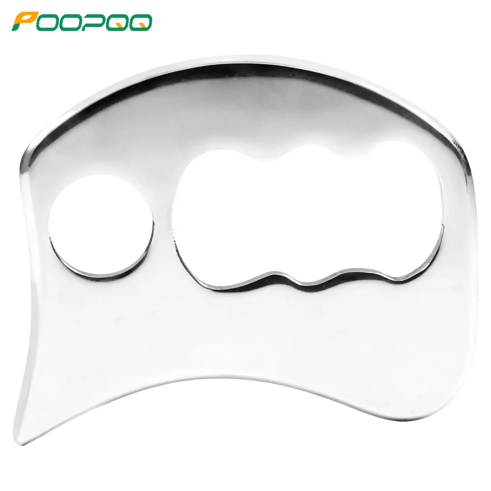 Stainless Steel Gua Sha Scraping Massage Tool - Muscle Scraper -IASTM Tool - Soft Tissue Mobilization for Back, Legs, Arms, Neck