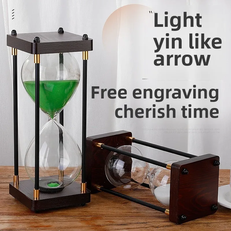 

Creative Iron Pillar Vintage Hourglass 15/30/45/60 Minute Glass Hourglass Timer Birthday Gift