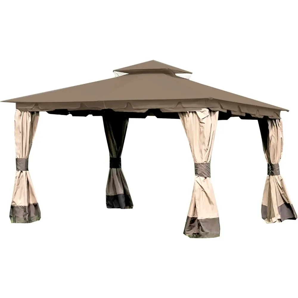 Replacement Canopy Top Cover for Monterey Gazebo - Riplock 350 - Nutmeg