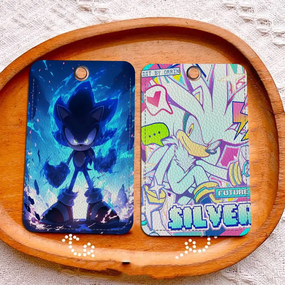 Popular Movie S-SonicS Anime Card Holder Suitable For Bank Business Work Card Holder Credit ID Card Badge Bag Holder Keychain