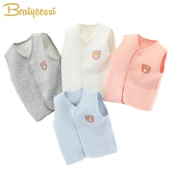 Colete de algodão para bebês para meninas e meninos, colete infantil, cardigan infantil, roupas de criança, roupas infantis, outono, inverno