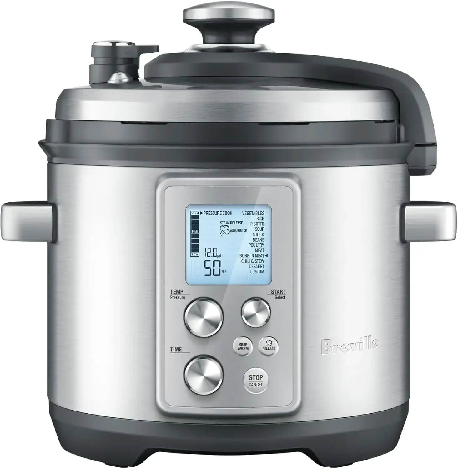 Breville Fast Slow Pro Pressure Cooker BPR700BSS, Brushed Stainless Steel