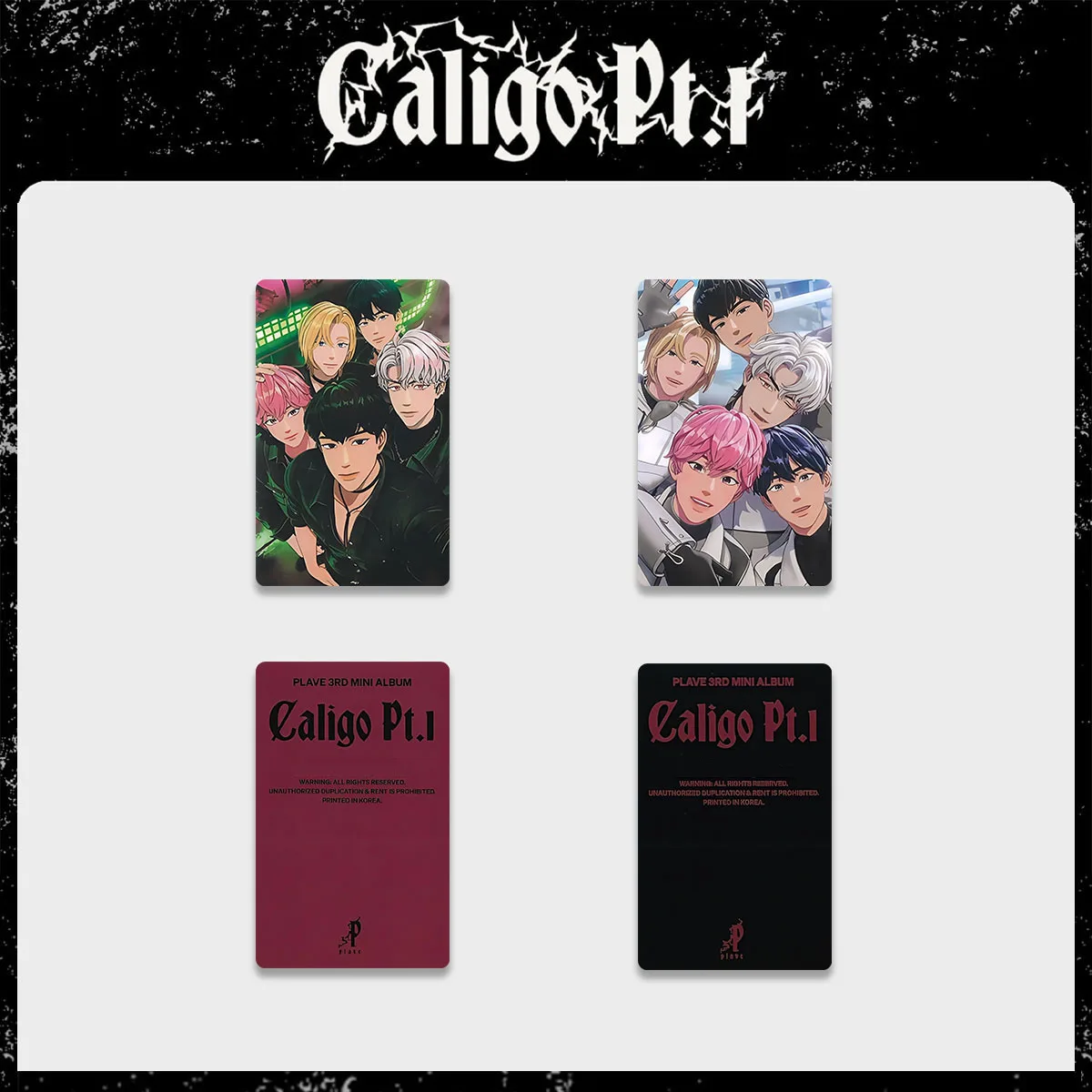 Lot de 5 photocartes d'album YEJUN BAMBY Caligo Pt.1, cartes selfie EUNHO Noah Hamin OLIVE YOUNG WVS