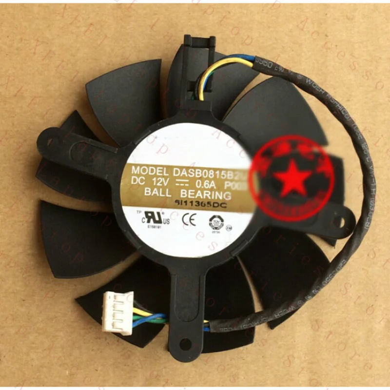 D  1PC for AVC DASB0815B2U Cooling Fan 8015 double ball bearing graphics card fan 4pin