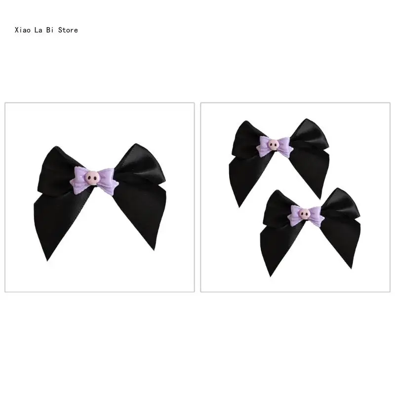 

Gothic Flat Clips Hairpin Large Barrette Headdress Bunches Accessories Elegant wknot Headdress