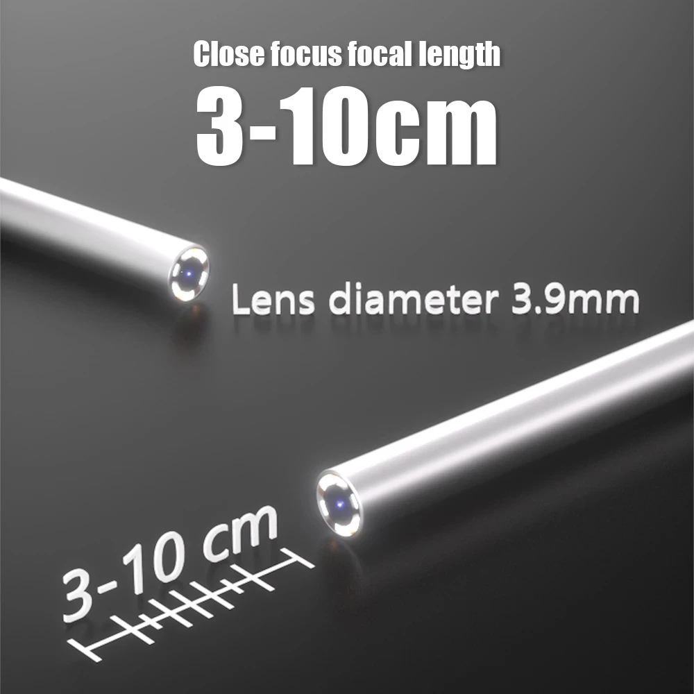 3.9mm Lens Endoscope Camera Borescope IP67 Waterproof Sewer Industrial Mobile Endoscope Piping Endoscopy