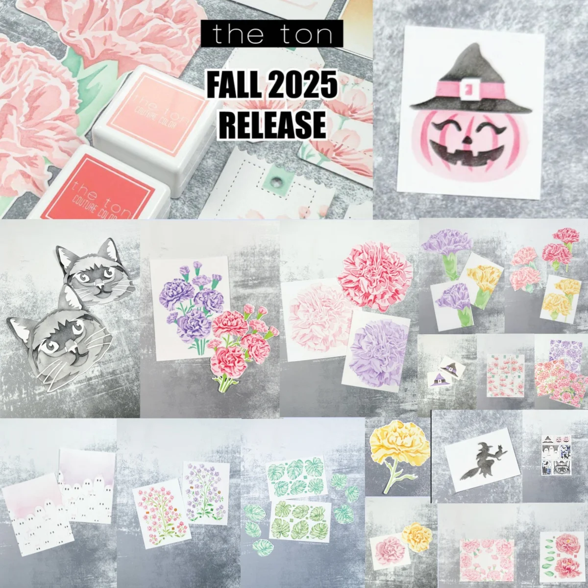 

Mini Witch Silhouette Stencil Blossom Branches Witch Hat Ghosts Cat Metal Cutting Dies For DIY Scrapbook Craft Halloween 2025