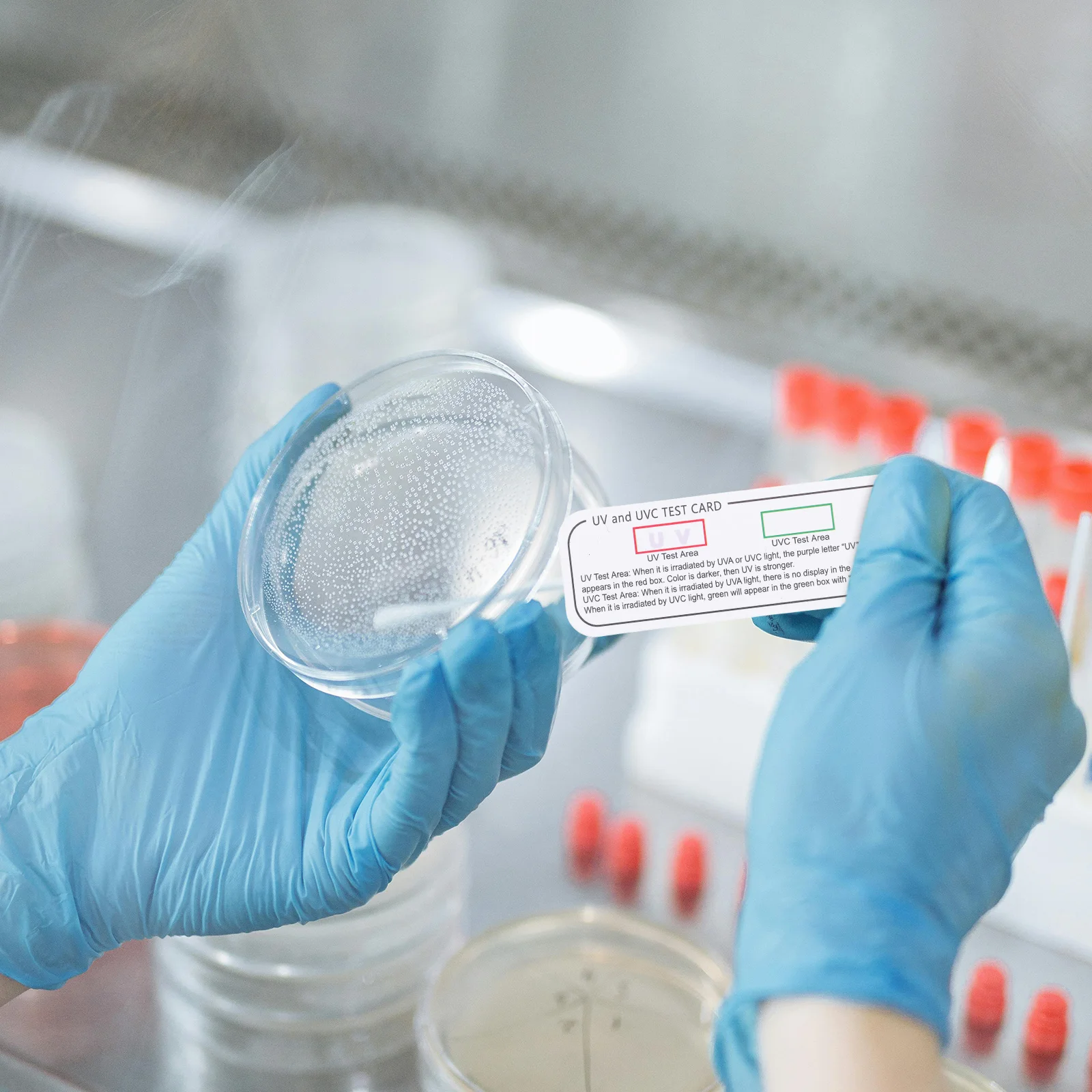 

20pcs Uv Testing Cards Uva Uvc Detection Strips For Laboratory Industrial Use Light Effect Tester Cards Uv Sensor Card