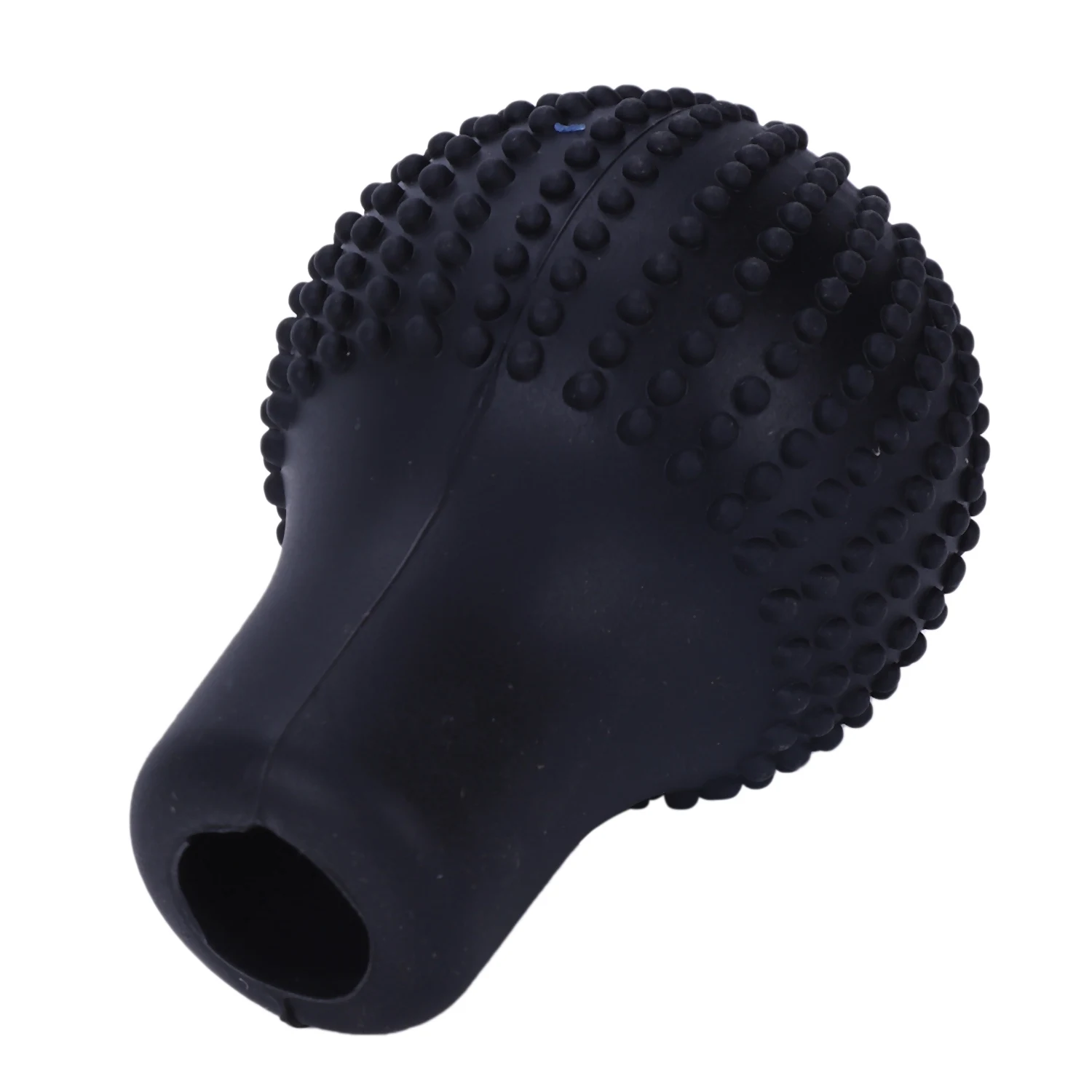 Car Vehicle Round Black Silicone Nonslip Lever Gear Shift Knob Cover