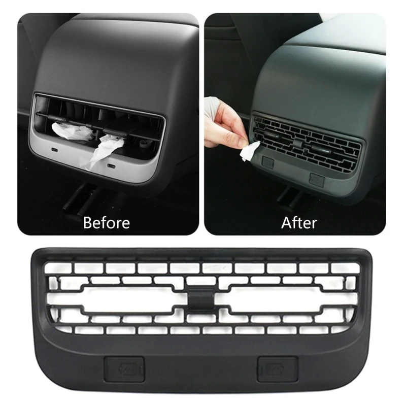 Rear Row Seats Air Conditioning Outlet Vent Cover Grilles for Backseat AOS