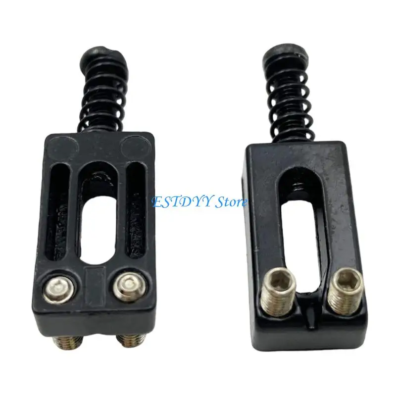 G6DE Tall Accuracy Electric Guitar Bridge Pad String Deposit Tailpiece for Accurate Adjusting Permanent Metal Mixture Building