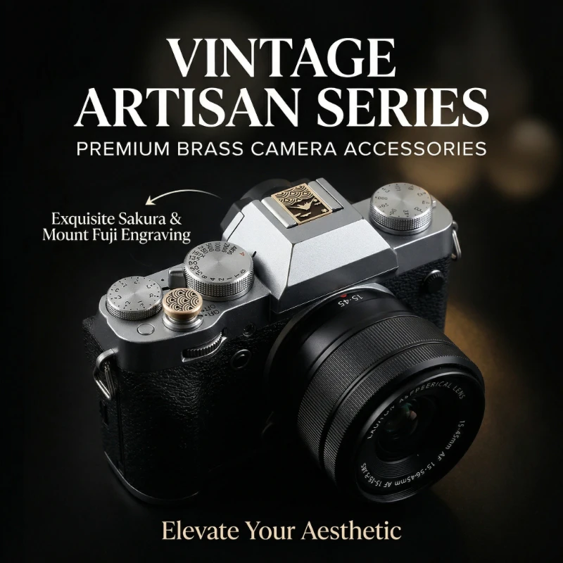 

Metal Camera Hot Shoe Cover Suitable for Fujifilm XT2 XT3 XT10 XT20 XT50 X100V X100VI XT30II XT30III Shutter Threaded Button Set