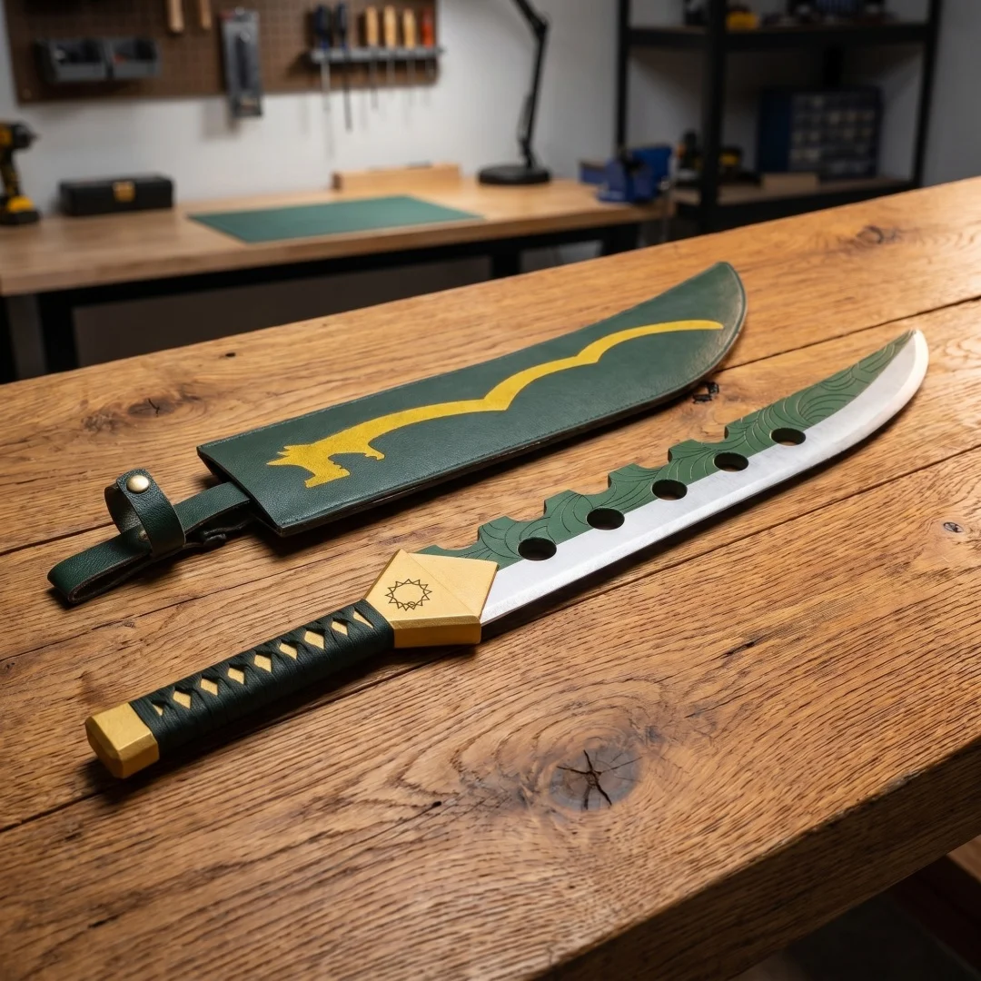 

28-дюймовая катана «Семь смертных грехов» Мелиодаса, японский меч «Потерянный Бэйн», безопасная незаточенная самурайская катана, реквизит для аниме-косплея, игрушка-сабля, подарок