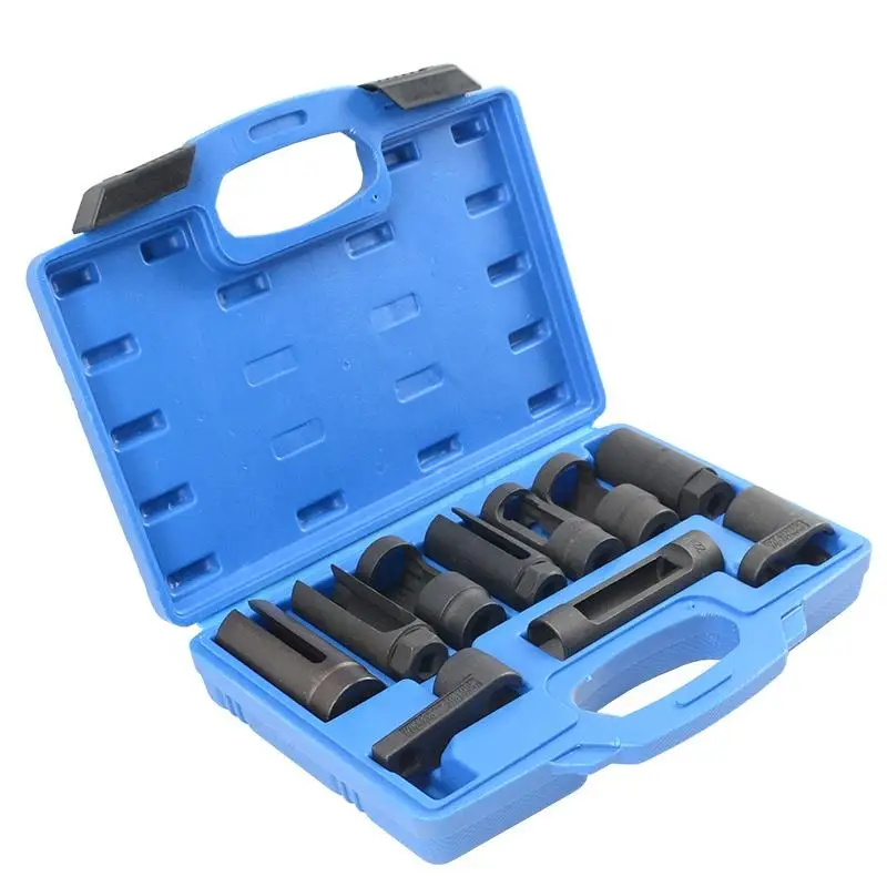TBTOOLS Oxygen Sensor Socket Removal Tool Set of 10 Wrenches, 1/2 Inch Driver 7/8 Inch (22mm), 27mm, 29mm TB265