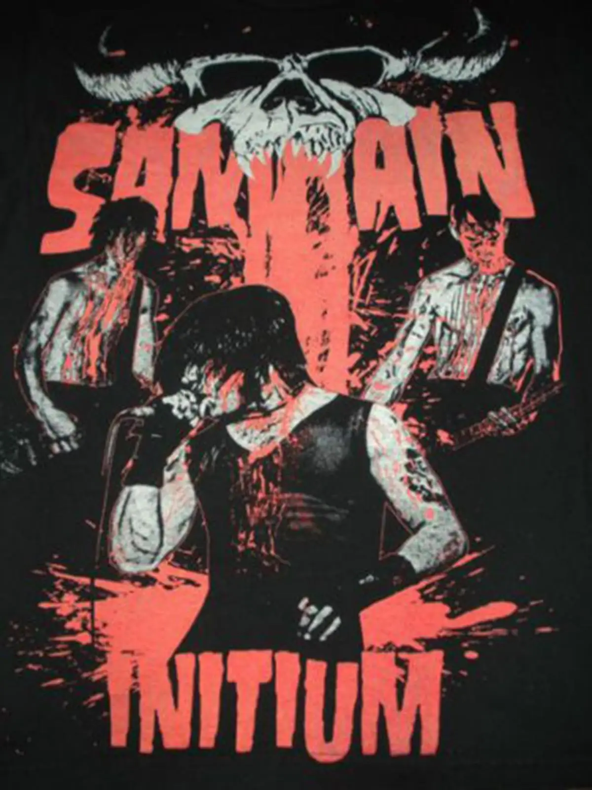 VTG Initium Live Samhain Band Shirt Short Sleeve Black Men Unisex S-5XL