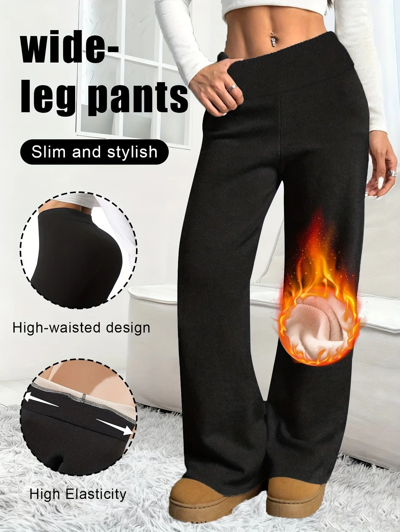 Grube niemieckie rajstopy z aksamitu, jesienno-zimowe, ciepłe, elastyczne spodnie z polaru, miękka podszewka, codzienne spodnie typu jogger, odpowiednie na zimną pogodę.