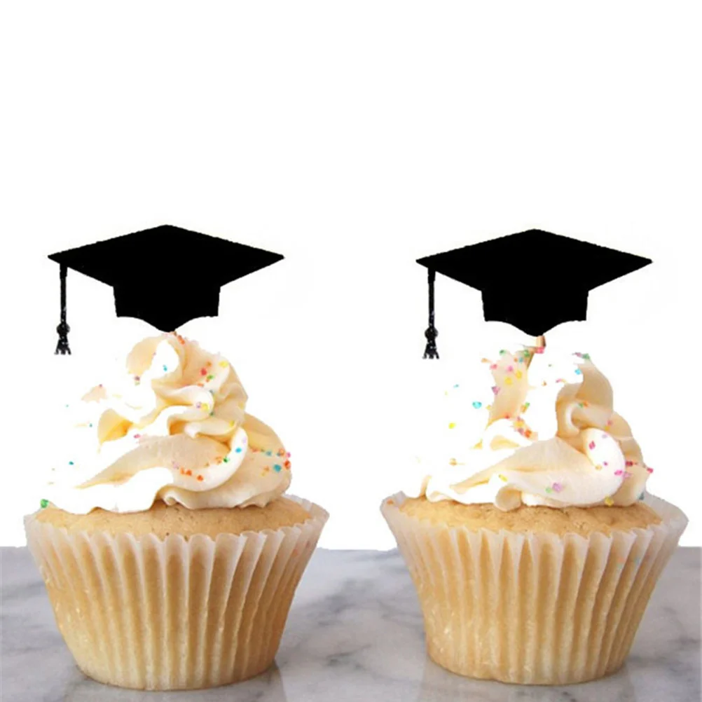 12pcs Graduation Cupcake or Appetizer Picks cake sign flag Graduation Picks food picks Graduation hat flags