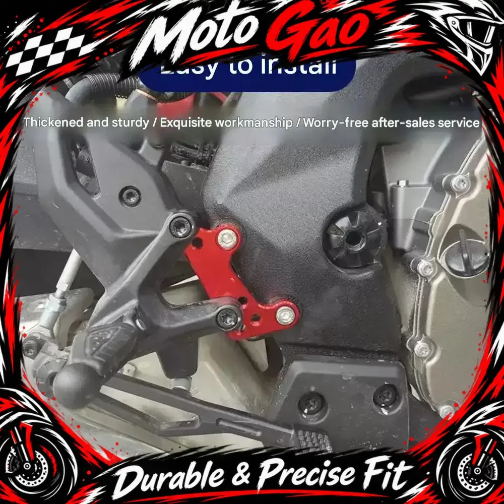 【Precise Fit】Rearset Adapter Brackets for QJMOTOR SRK600RR (Raised Footpeg Modification)