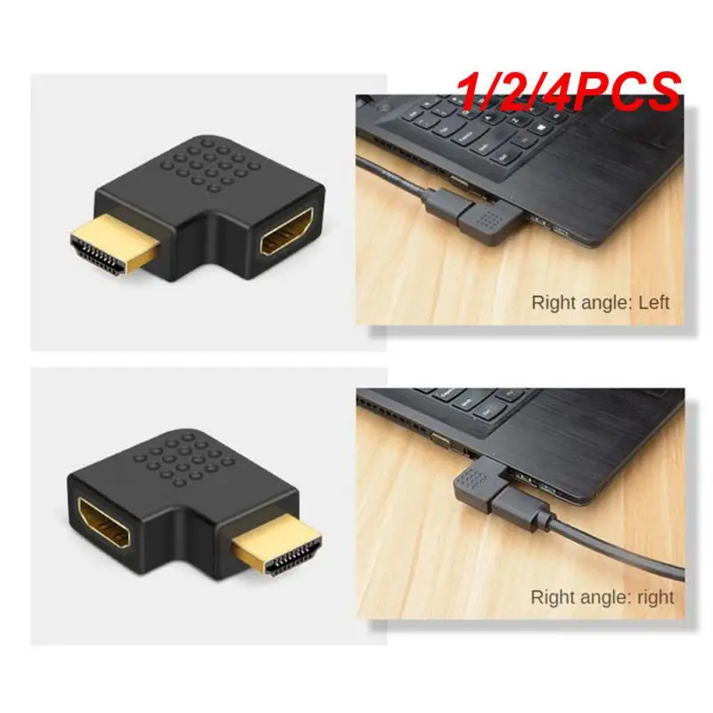 1/2/4PCS HDMI-compatible Adapter 90 270 Degree Right Male To Female Converter Extender For HDTV Projetor Laptop Monitor 1.4