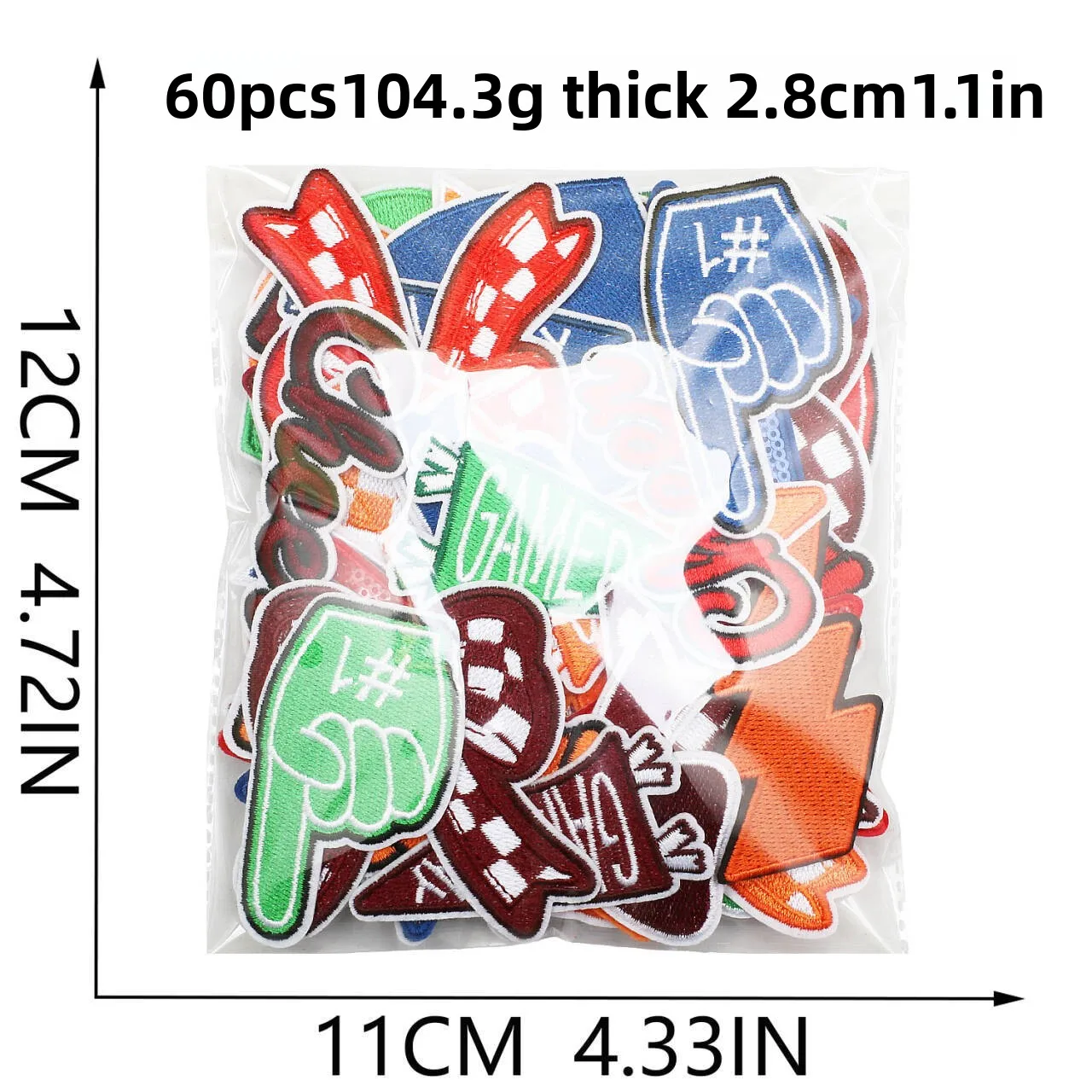 10PCS Red Theme Game Day Embroidery Wholesale Stickers Cheerleaders Encouragement Patches Decoration Bows Embroidery Ironing