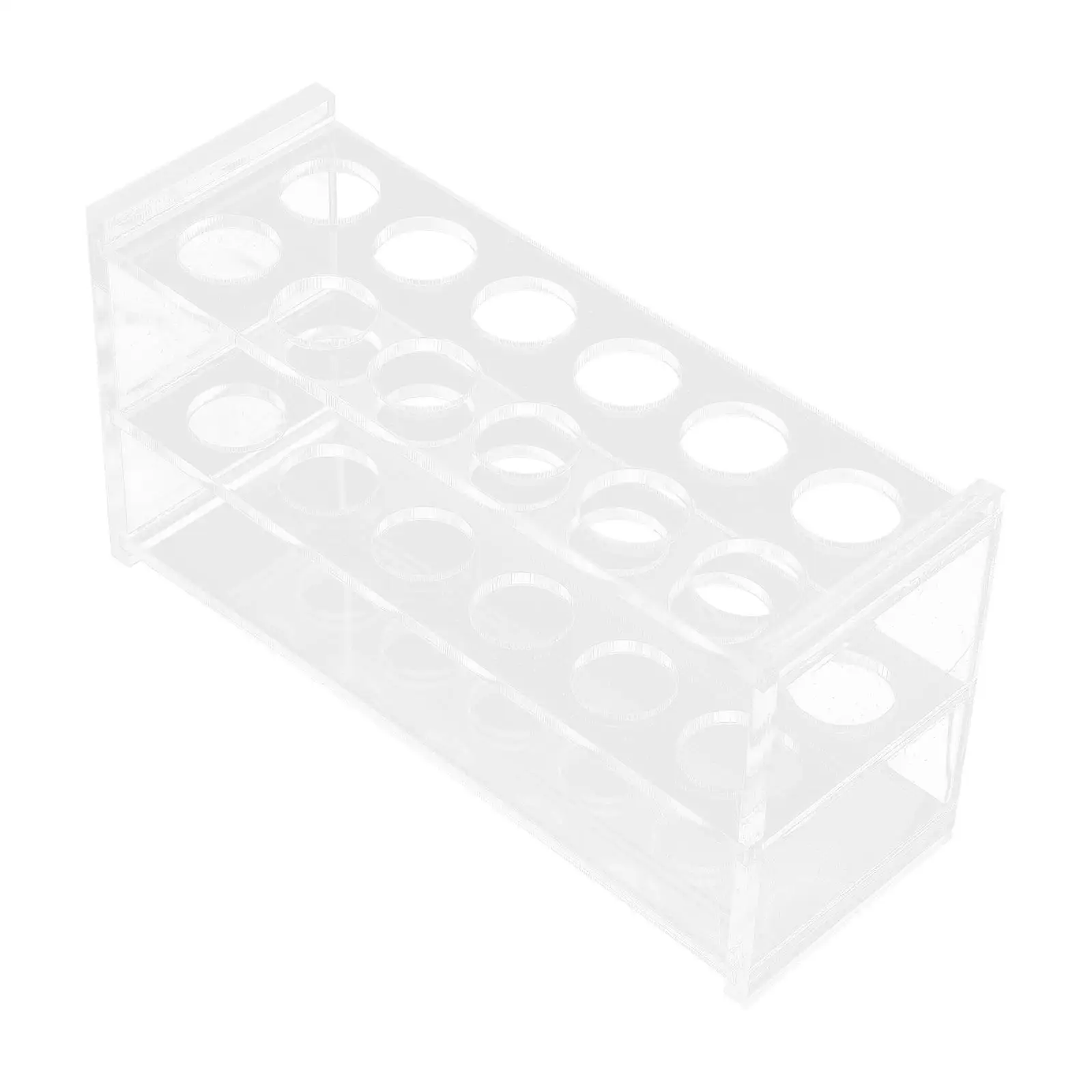 12 hole Tube Rack for Laboratory Tube Holder 10ml Tubes Holder Laboratory ganizer PMMA Material Two tier Design