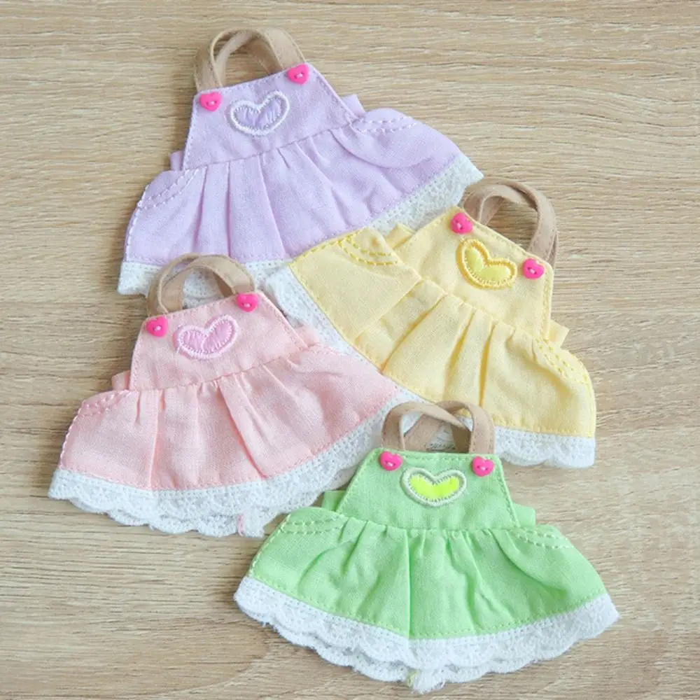 

Bear Decoration Bow Doll Dress Up Clothes Plaid Mini Cute Exquisite Doll Skirt Cute Pink Kawaii Mini Doll Skirt BJD Doll