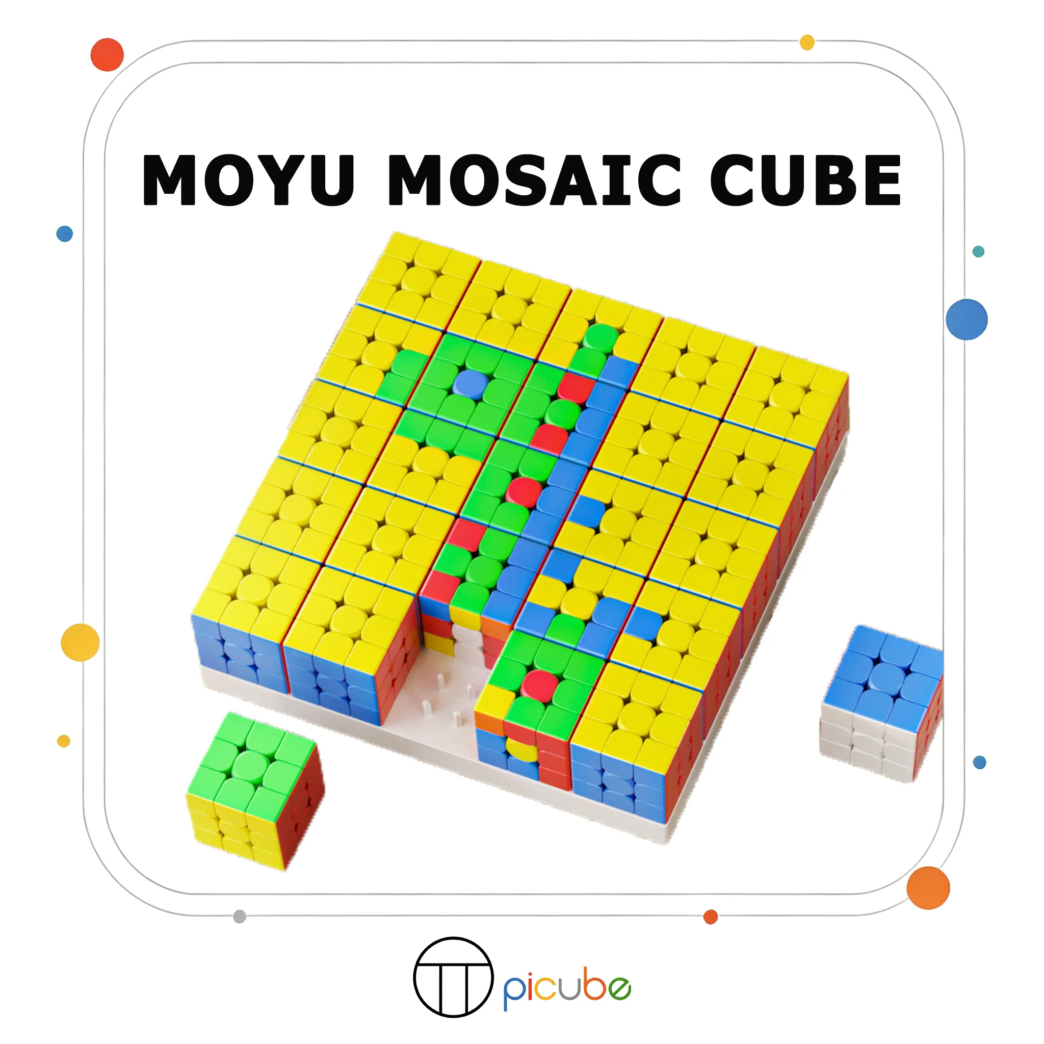 [Picube] MoYu Mosaic Cube Creative Mosaic Art Gallery Puzzle DIY Art Educational Cubo Magico Collectible Gift For Puzzle Lovers