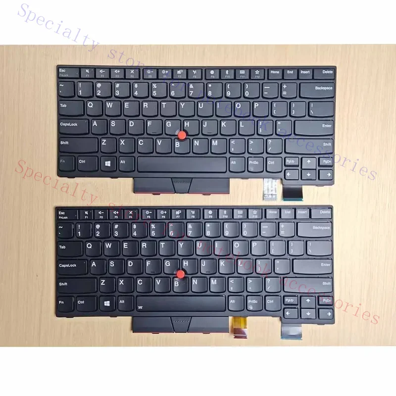 Original Refurbished For Lenovo ThinkPad T470 T480 Laptop US Keyboard With Backlight Notebook Accessories