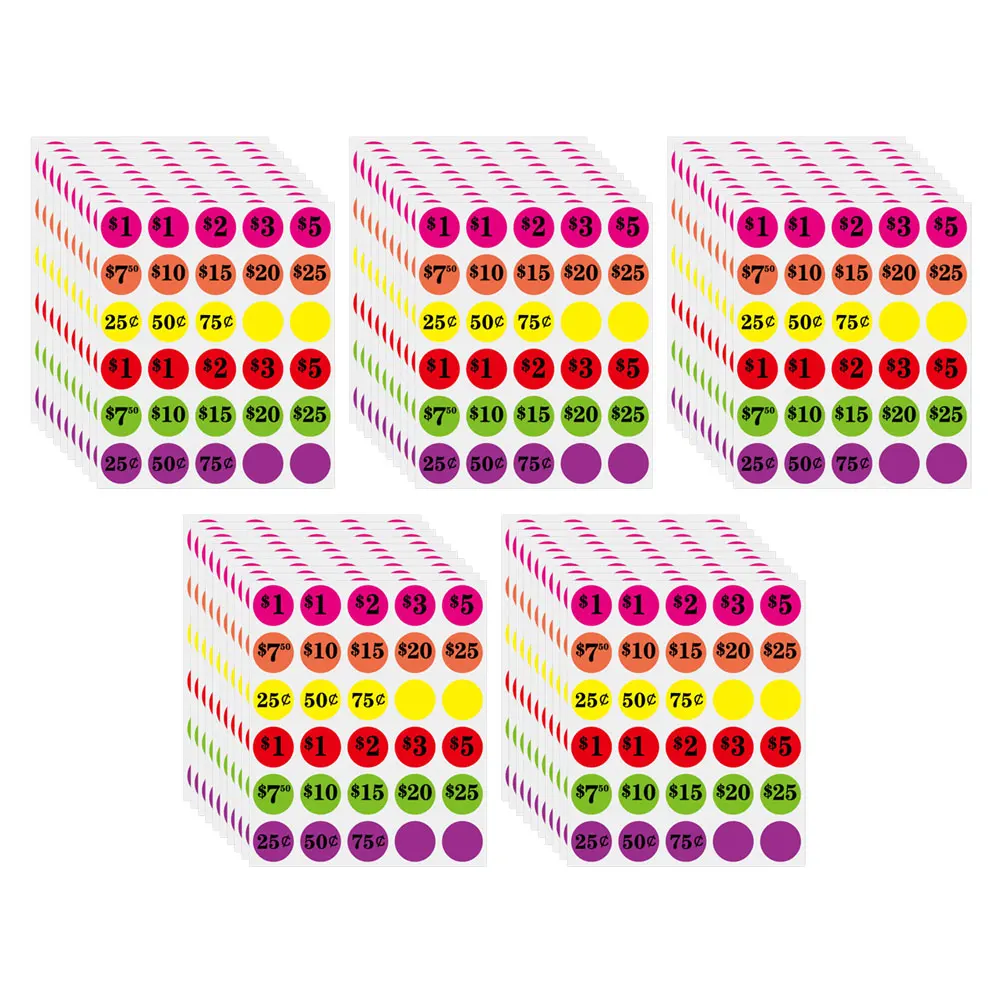 

700 Pcs Price Label Stickers Eye Catching For Malls Yards Sales Enhancing Effectiveness Business Pricing