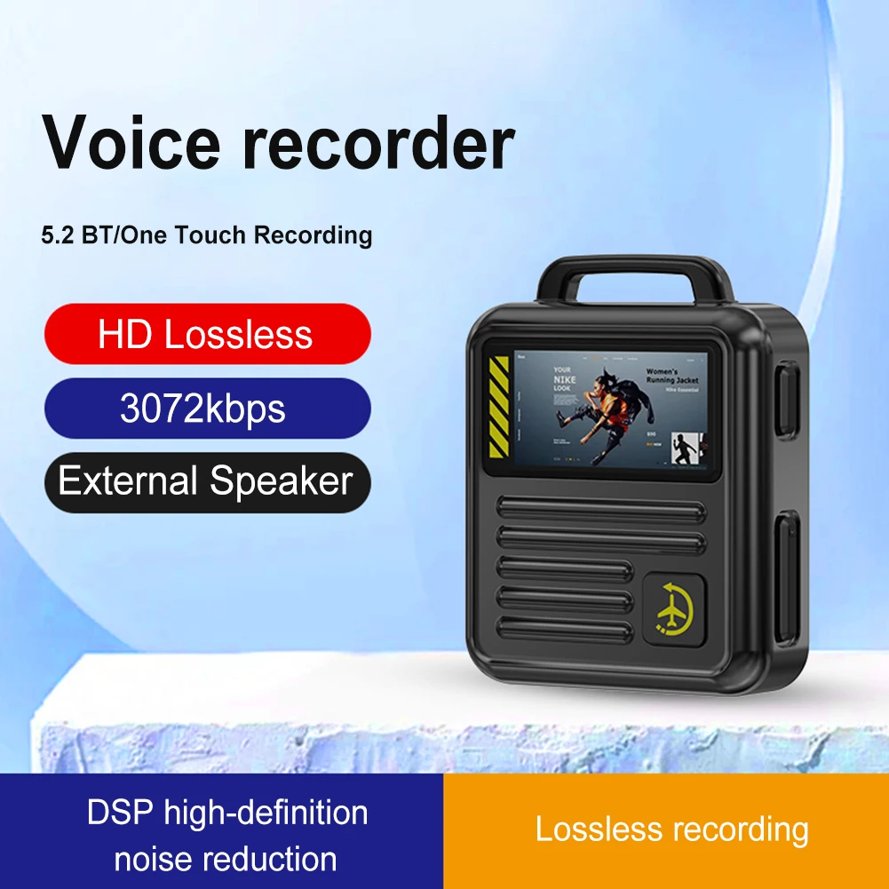 

P20 Digital Voice Recorder Voice-Activated Digital Recorder Professional Voice Activated Recorder Noise Reduction Audio Recorder